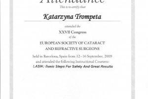 Certyfikat Katarzyna Trompeta 2